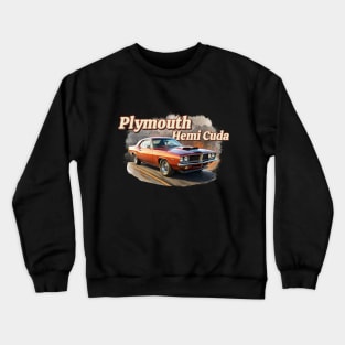 Plymouth Hemi Cuda Crewneck Sweatshirt